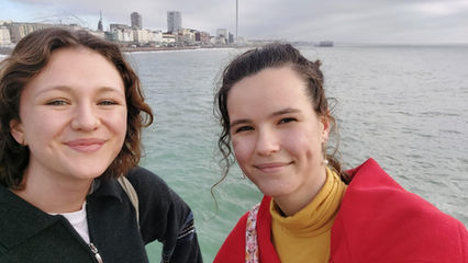 Agáta na střední škole Bexhill v UK